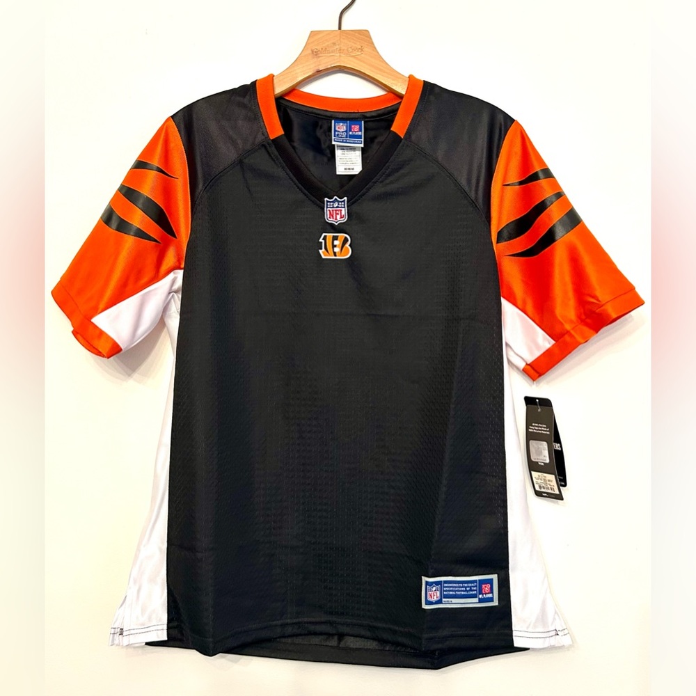 NWT NFL Bengals Blank Jersey in Black and Orange